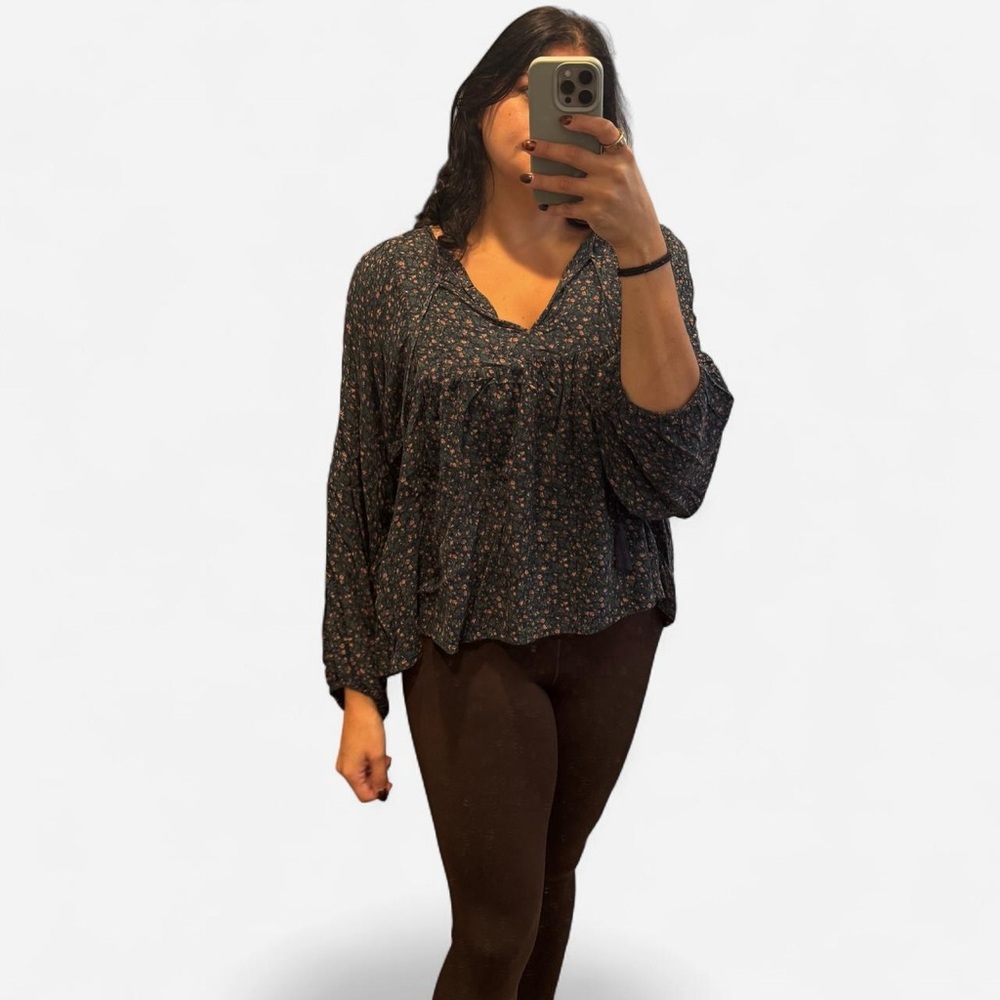 Ralph Lauren Floral Navy Women's Top